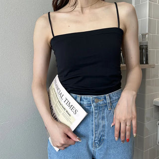 Square camisole with built-in cups