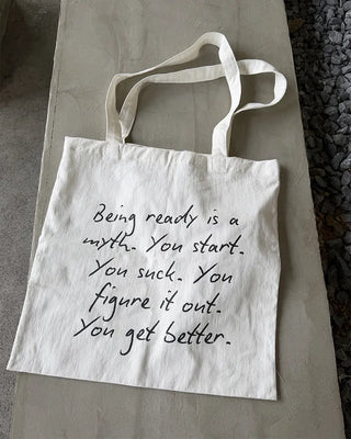 Lettering Canvas Eco Bag