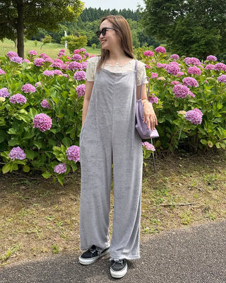 Pile Camisole Jumpsuit