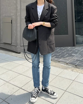 Slim-fit denim pants