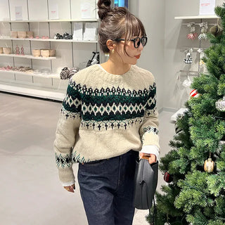 Nordic pattern knit