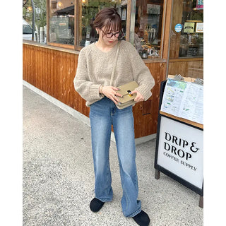 (Unisex) Basic V-Neck Knit