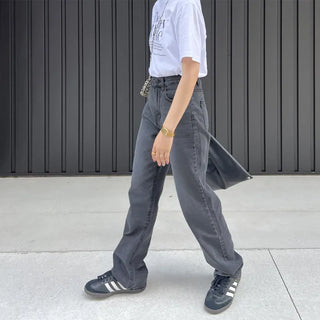 Straight-fit denim pants
