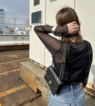 Layered sheer t-shirt