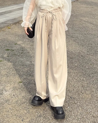 String strap wide slacks
