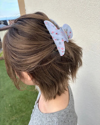 Mini flower hair clip