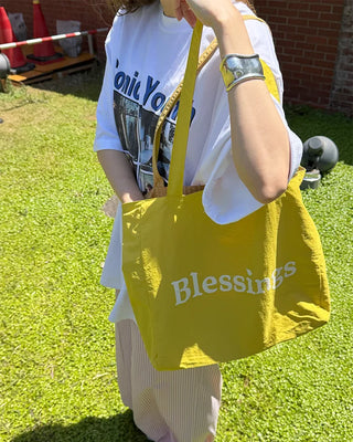 Blessings Lettering Big Tote Bag