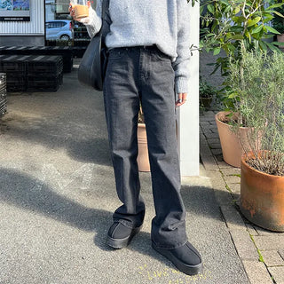 Slim bootcut denim pants