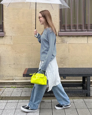 Flower Wrinkle Wrap Skirt