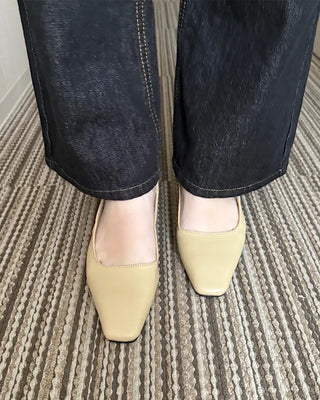 Slim Square Toe Slingback