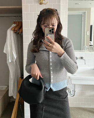 Ribbed Cardigan