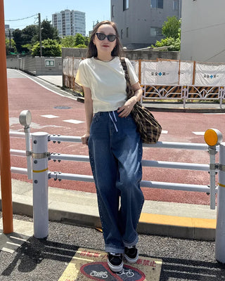 Colorful basic short-sleeved T-shirt