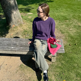 Wool round knit