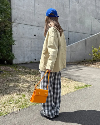 Checked Banding Pants