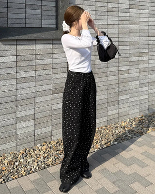 Shirring String Half Moon Bag