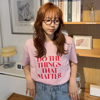 Lettering Basic T-Shirt