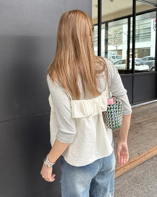 Frill wrap camisole