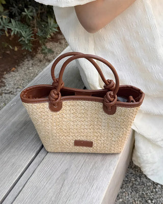 Rattan tote bag