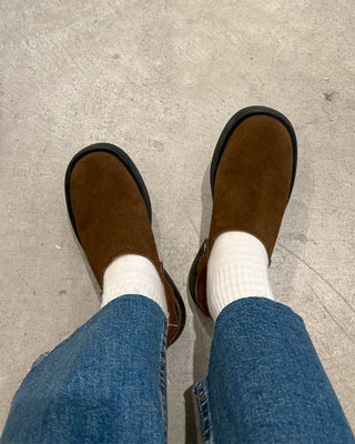 Suede bloafers