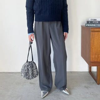 Soft wide slacks