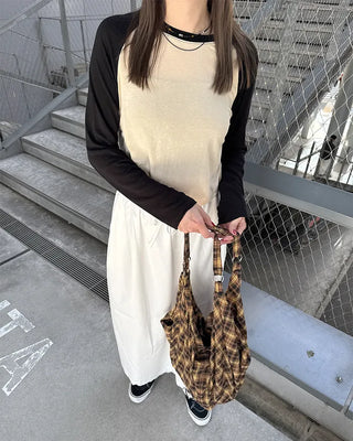 White lace point long skirt