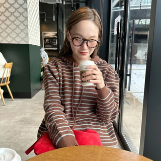 Striped Hoodie Knit