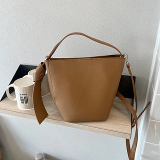 Leather square bag
