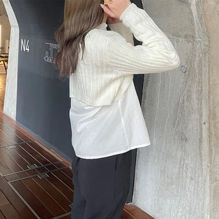Cropped Rib Knit
