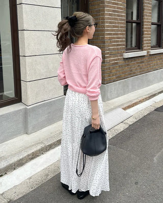 See-through V-neck cardigan