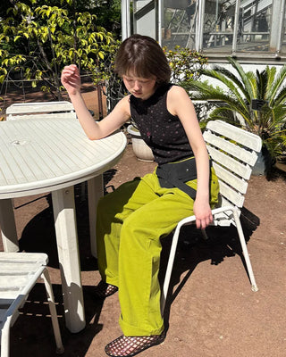 Colored cotton pants