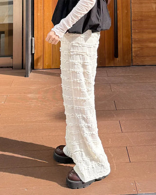 Lace detail pants