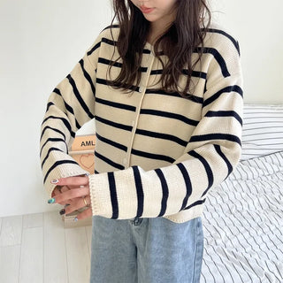 Striped cardigan