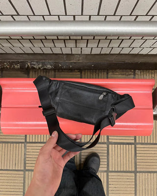Faux Leather Multi-Pocket Waist Bag