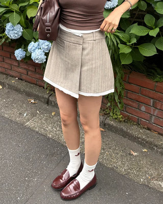 Round-toe simple loafers