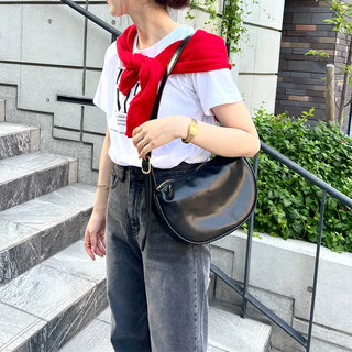 Half-moon shoulder bag