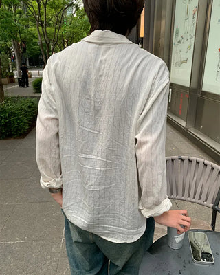 Linen striped shirt
