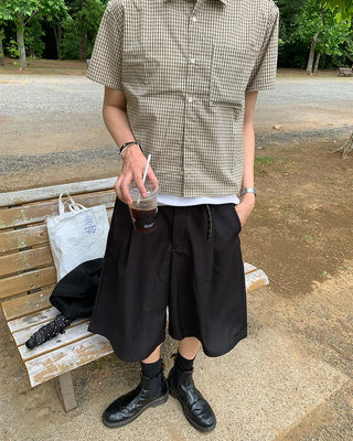 (Unisex) Back-strap Bermuda shorts
