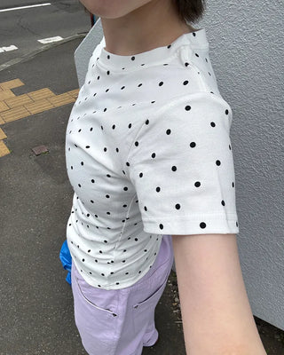 Polka Dot Short Sleeve T-Shirt