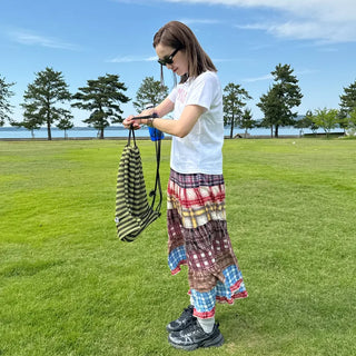 Hippie patchwork skirt