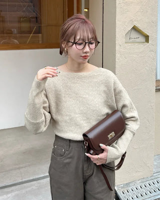 Classic boat neck knit