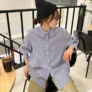 Loose-fit striped shirt