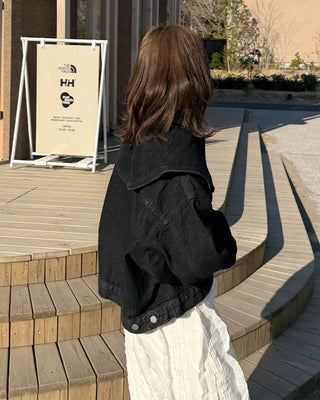 Big Collar Denim Jacket
