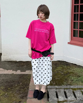 Round neck loose fit t-shirt