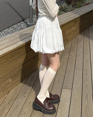 Pumpkin balloon fitted mini skirt