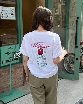 Tomato Lettering Loose Fit Short Sleeve T-Shirt