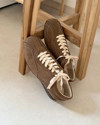 Suede sneakers