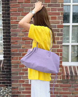 Nylon Multi-Square Tote Bag