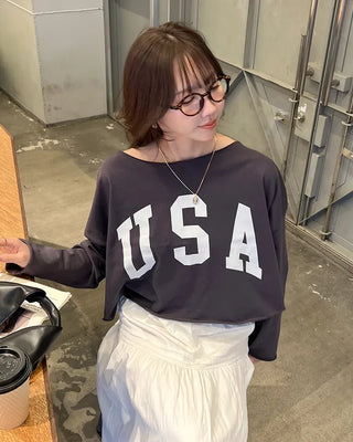 USA Cropped T-Shirt