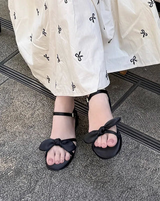 Ribbon detail sandals
