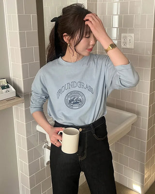 GRASS print sweatshirt